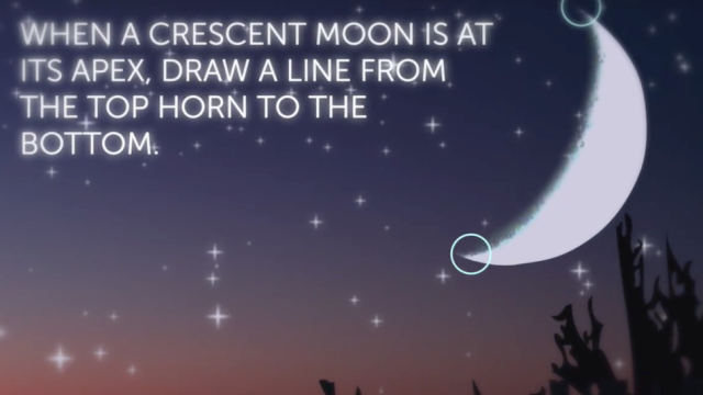 Use The Crescent Moon To Find Your Way At Night