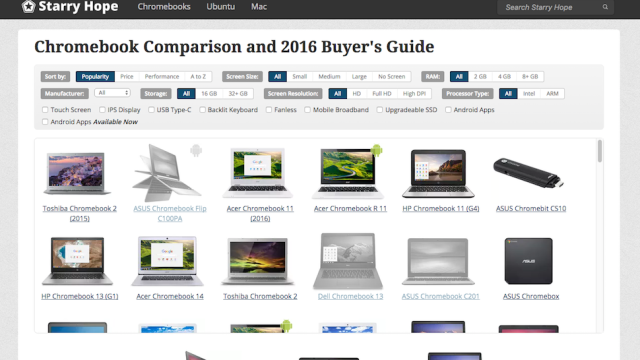 This Interactive Chromebook Comparison Tool Helps You Find The Best Model For You