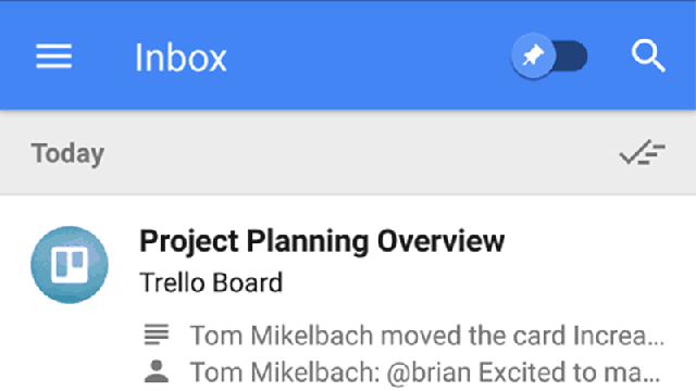 Inbox By Gmail Now Integrates Google Alerts, Trello And GitHub Updates