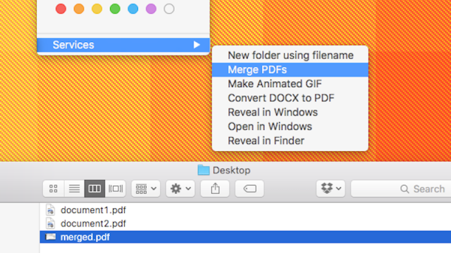 Add A Merge PDF Button To Your Mac’s Right-Click Menu