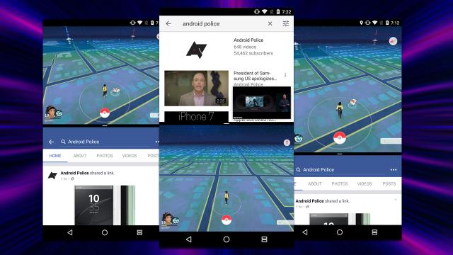 Use Android Nougat’s Split-Screen On Apps Like Pokemon GO That Don’t Support It