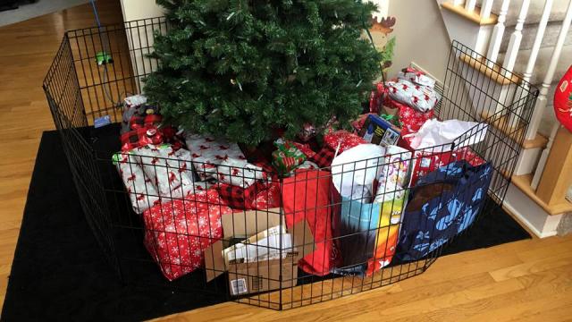 Use A Pet Fence To Keep Your Christmas Presents Safe From The Animals