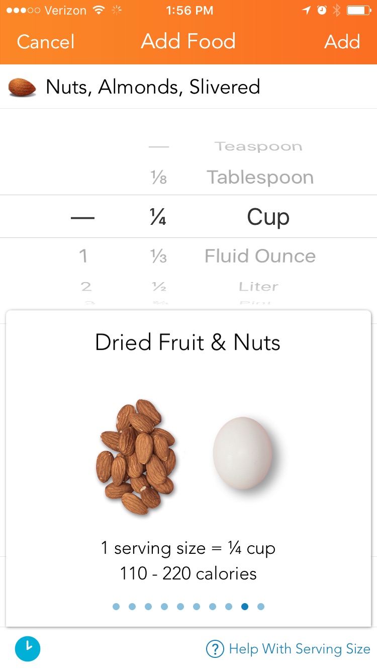 Lose It! Has A Built-In Visual Guide To Help You Figure Out Serving Sizes