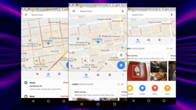 Google Maps Update Adds A Bottom Bar With Transit Info And Nearby Places