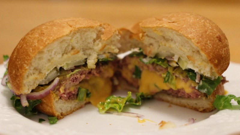Will It Sous Vide? Juicy, Cheese-Filled Burgers