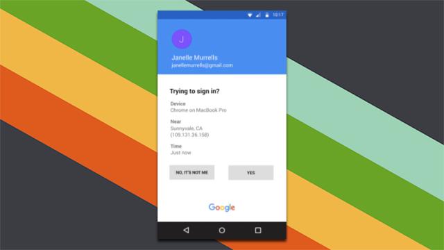 Google’s One Tap Two-Factor Authentication Will Show Info On Who’s Logging In