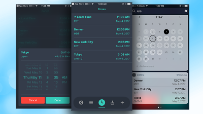 Zones Provides Easy Time Zone Conversion On The IPhone