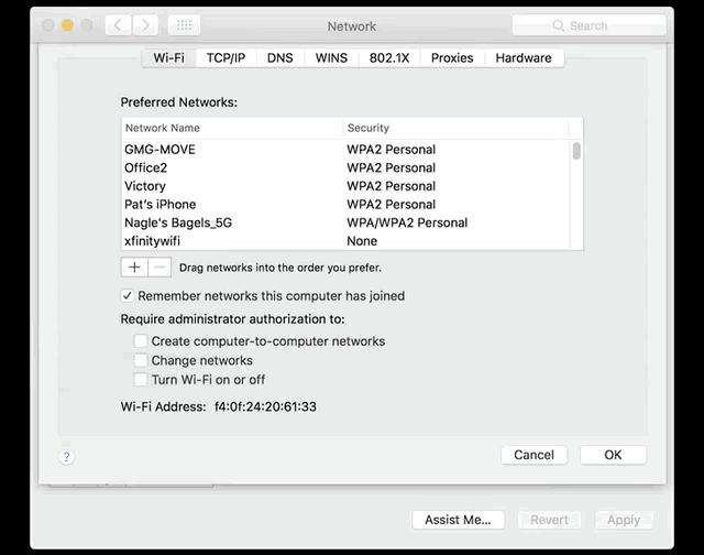 You Can Arrange Your Wi-Fi Networks In Order Of Preference On Mac