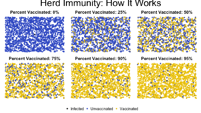 A Visualisation Of How Herd Immunity Works, And Why Vaccines Are Important
