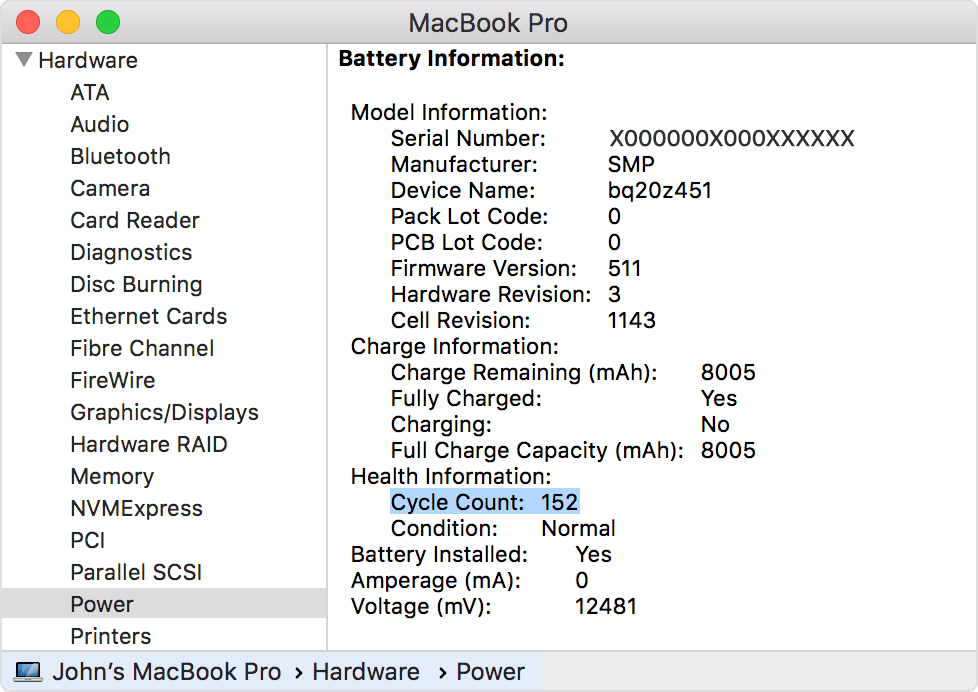 Check Your MacBook Battery With This App