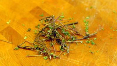 Make A Cocktail Syrup Out Of Inedible Thyme Stems