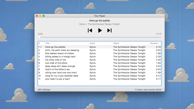 Hate iTunes? Use Tiny Player For Mac