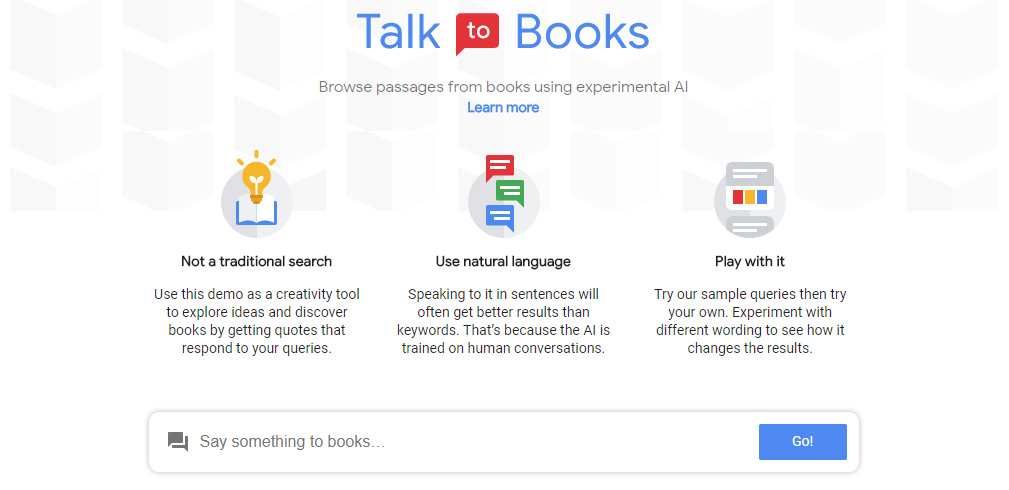 Use Google To ‘Talk’ To Books 