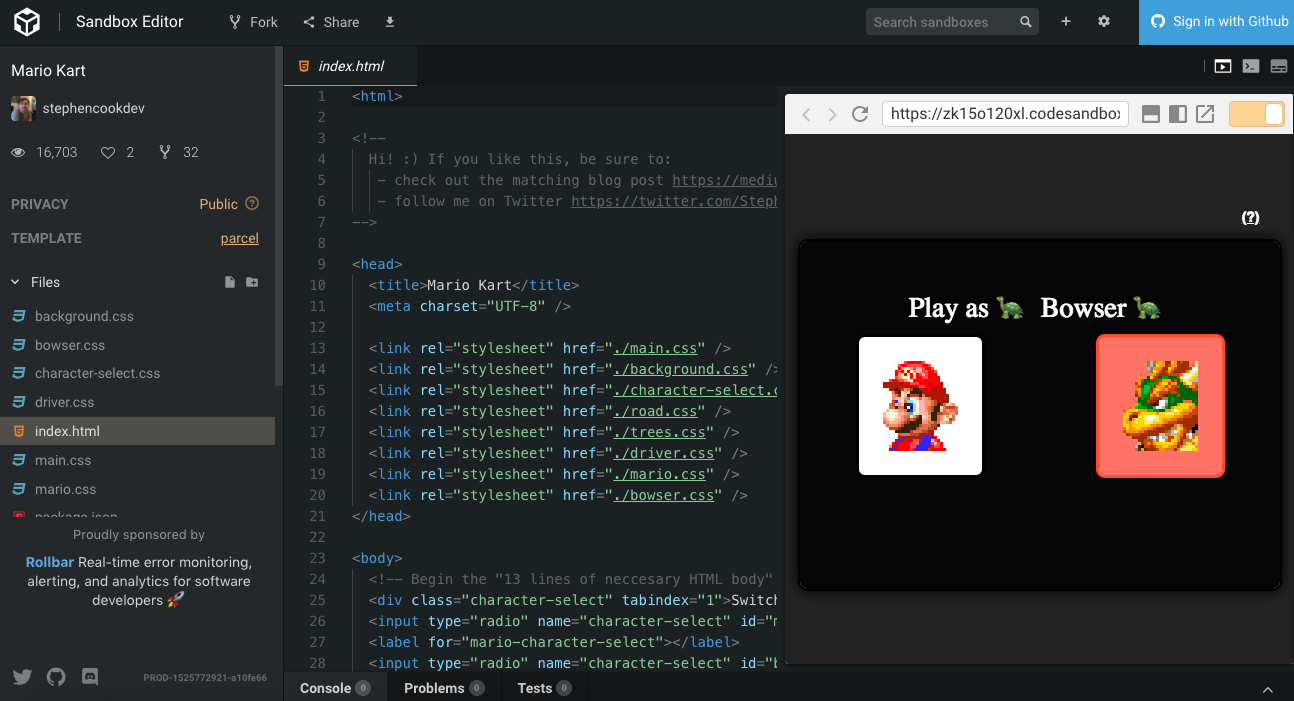 Play Mario Kart In Your Browser With This CSS Clone