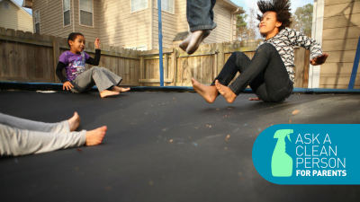 How To Clean A Backyard Trampoline