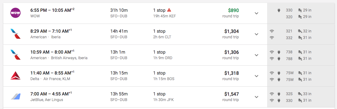 Search For Flights By Legroom With This Chrome Extension