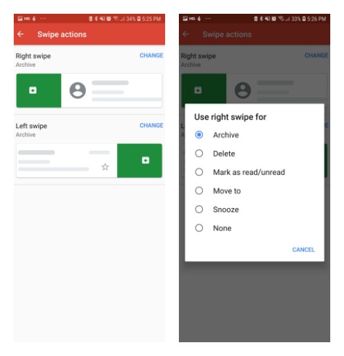 How To Customise Swipes In Gmail’s Android App