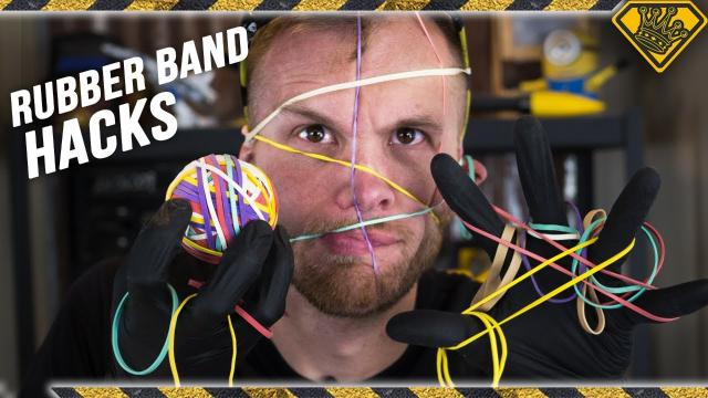 Watch This Guy Test 10 Rubber Band Hacks