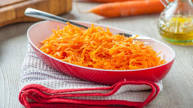 Soften Pre-Shredded Carrots With a Little Salt