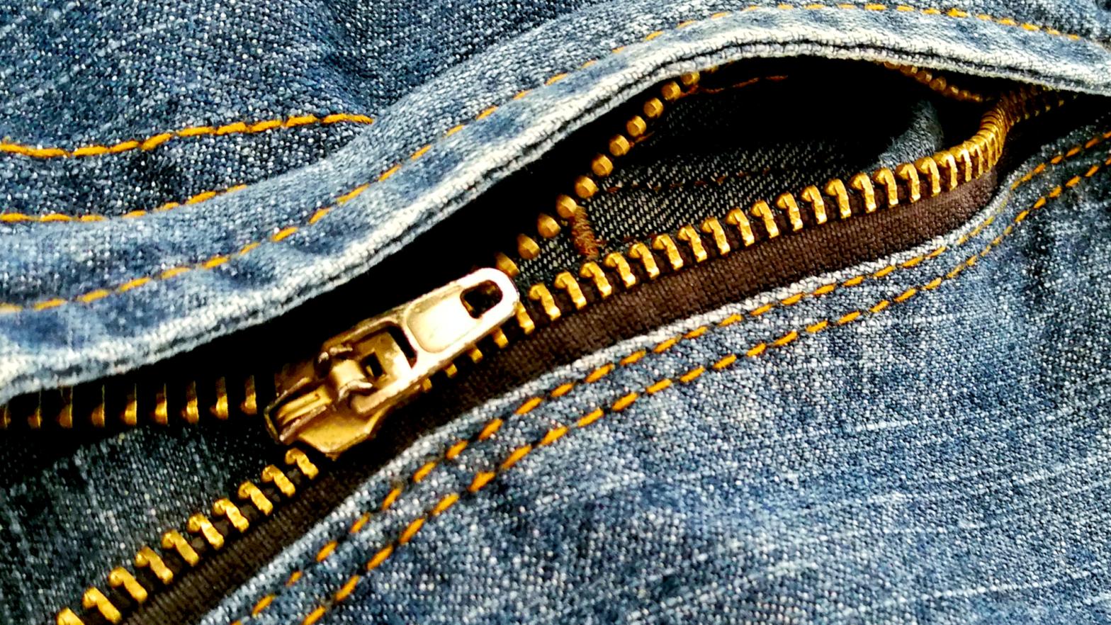 zipper jeans