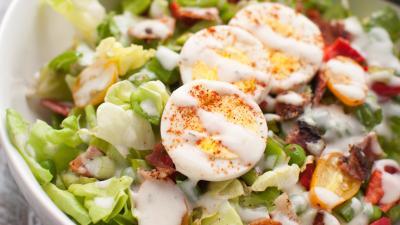 Use Sour Cream Instead of Oil for a Creamier Salad Dressing