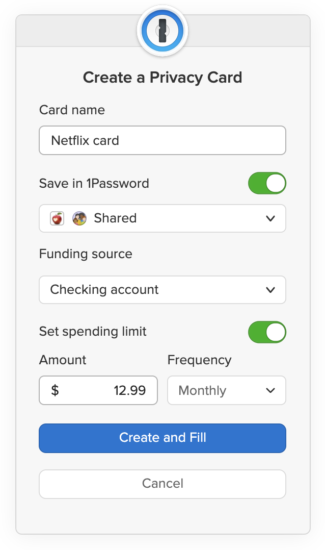 How to Pay Using Virtual Credit Cards in 1Password