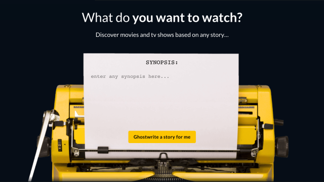 Search for Shows and Movies Based on Your Own Plot