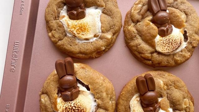 Make Chocolate S’mores Cookies With Extra Easter Eggs