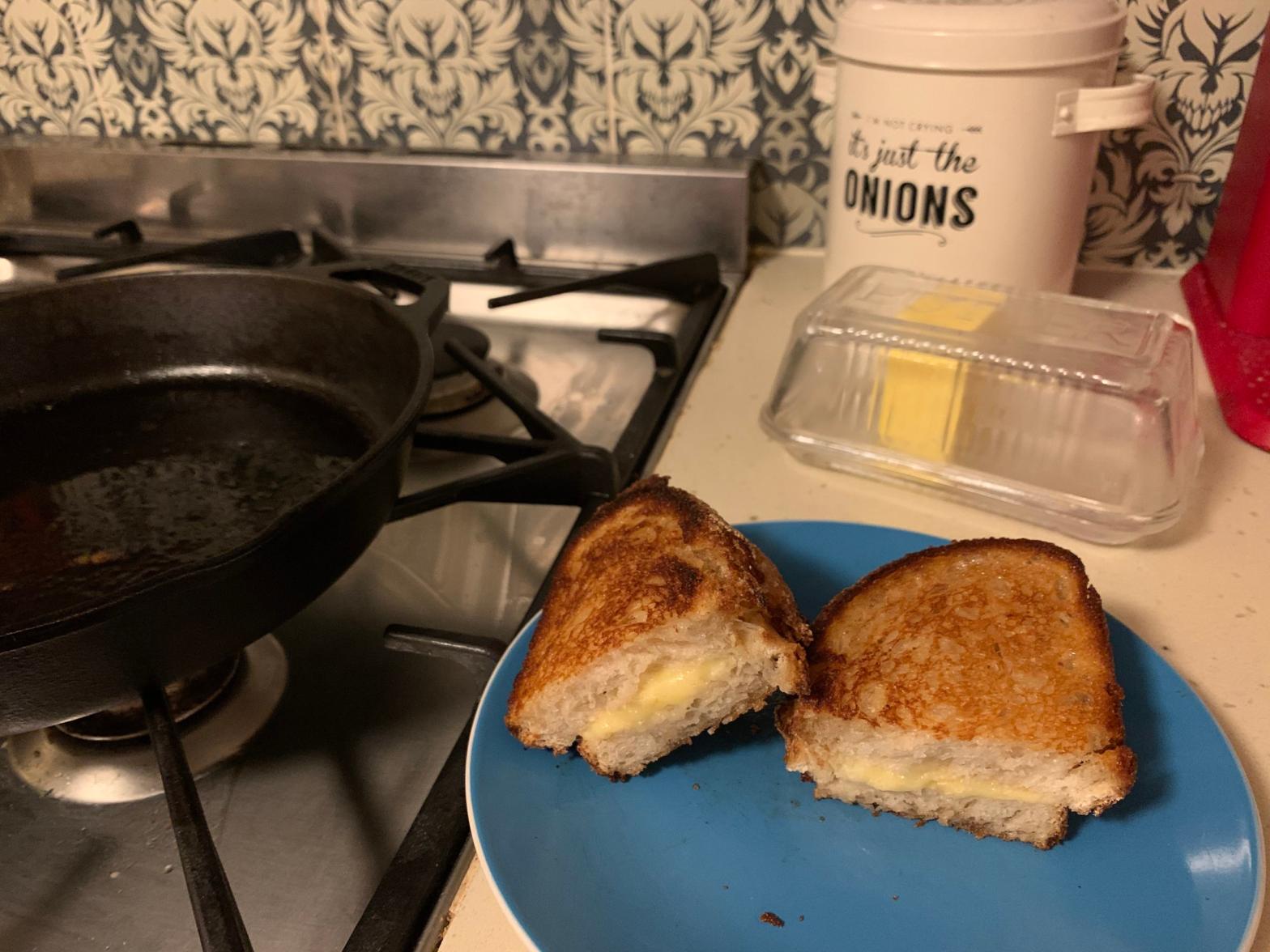 The laziest cheese toastie