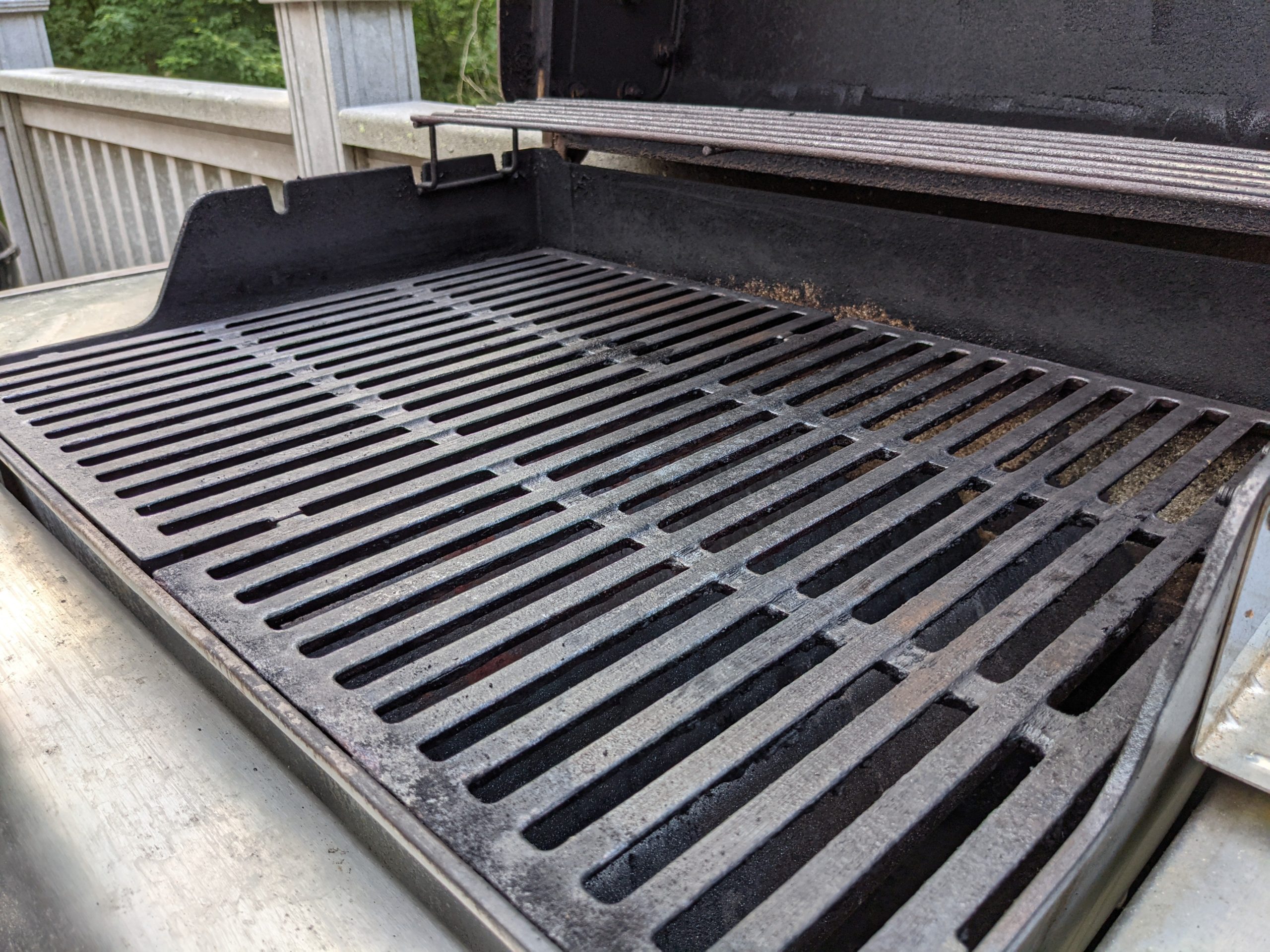 Keen eyes will spot a bit of hot dog fat on the left grate. It can't be helped. (Photo: Sam Bithoney)
