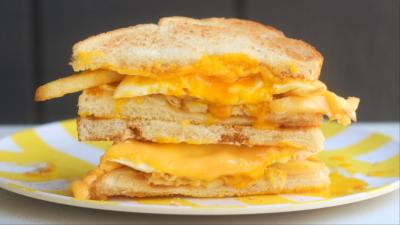 Celebrate National French Fry Day by Piling Them on a Breakfast Sandwich