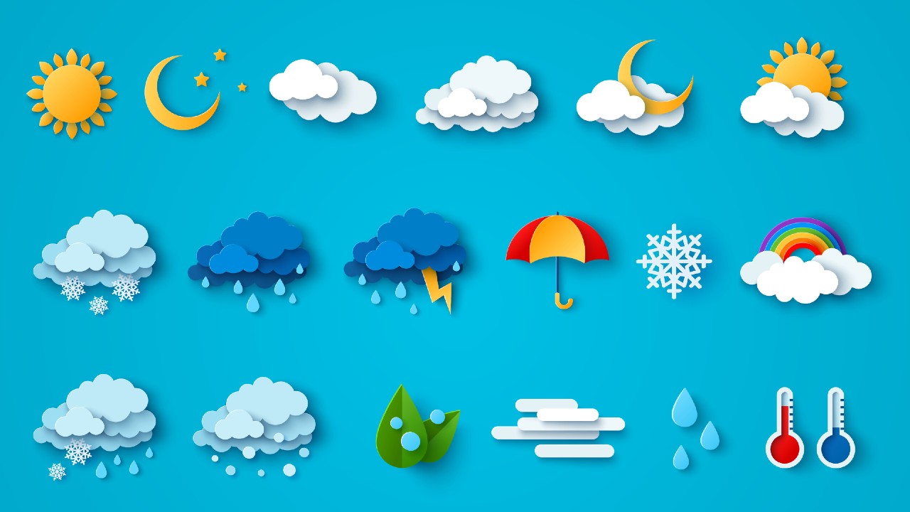 weather forecast icons report