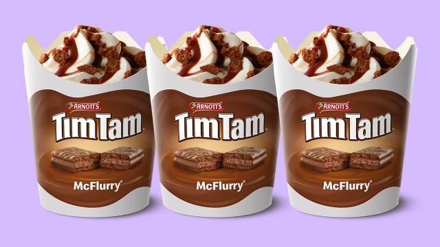 Macca’s Has Dropped a Tim Tam McFlurry and You’ll Want to Get in Quick