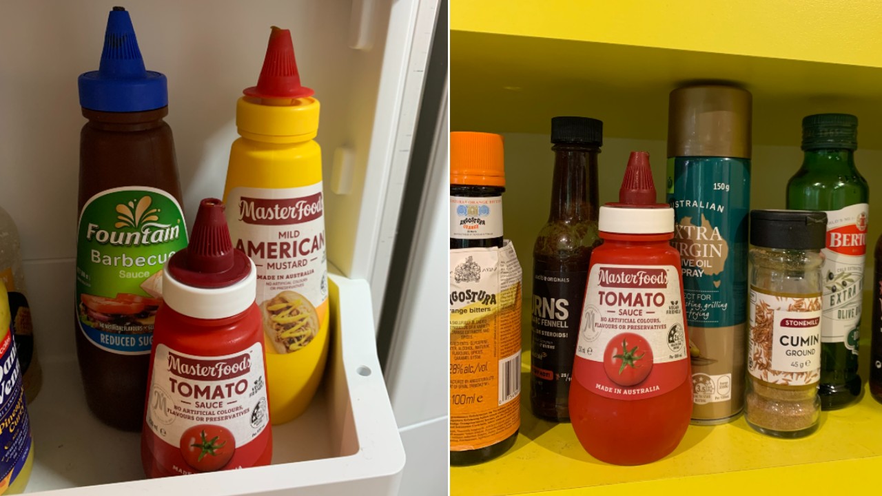 Sauce in the pantry or fridge