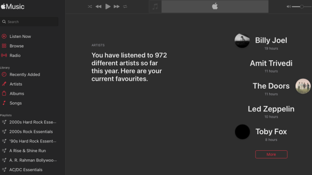 Apple Music Can Give You Spotify Wrapped-Style Stats, Sort of