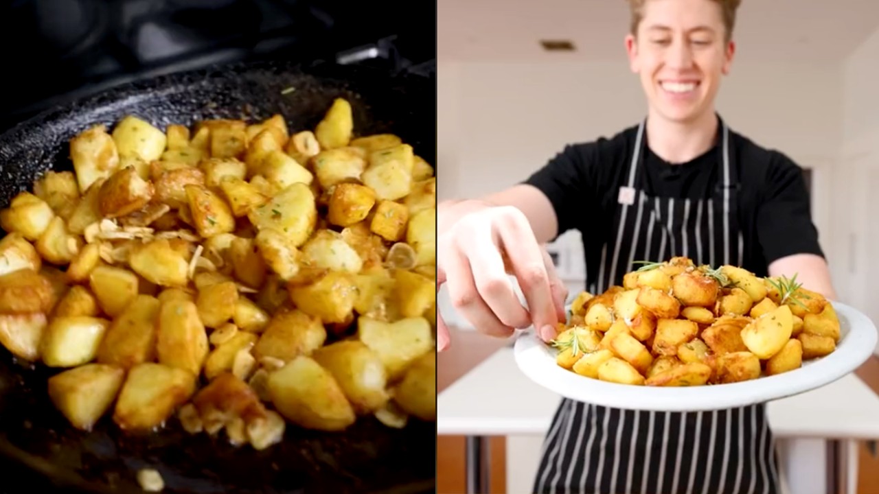 sauteed potatoes roast potato hack