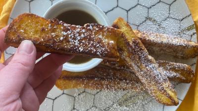 The Best French Toast Sticks Are Made With Stale Hot Dog Buns
