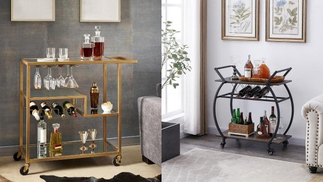 Level up Your Dinner Party Shenanigans by Creating the Perfect Bar Cart at Home