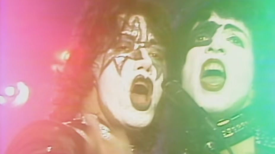 Screenshot: KISS, “Rock and Roll All Nite”/Vevo, Fair Use