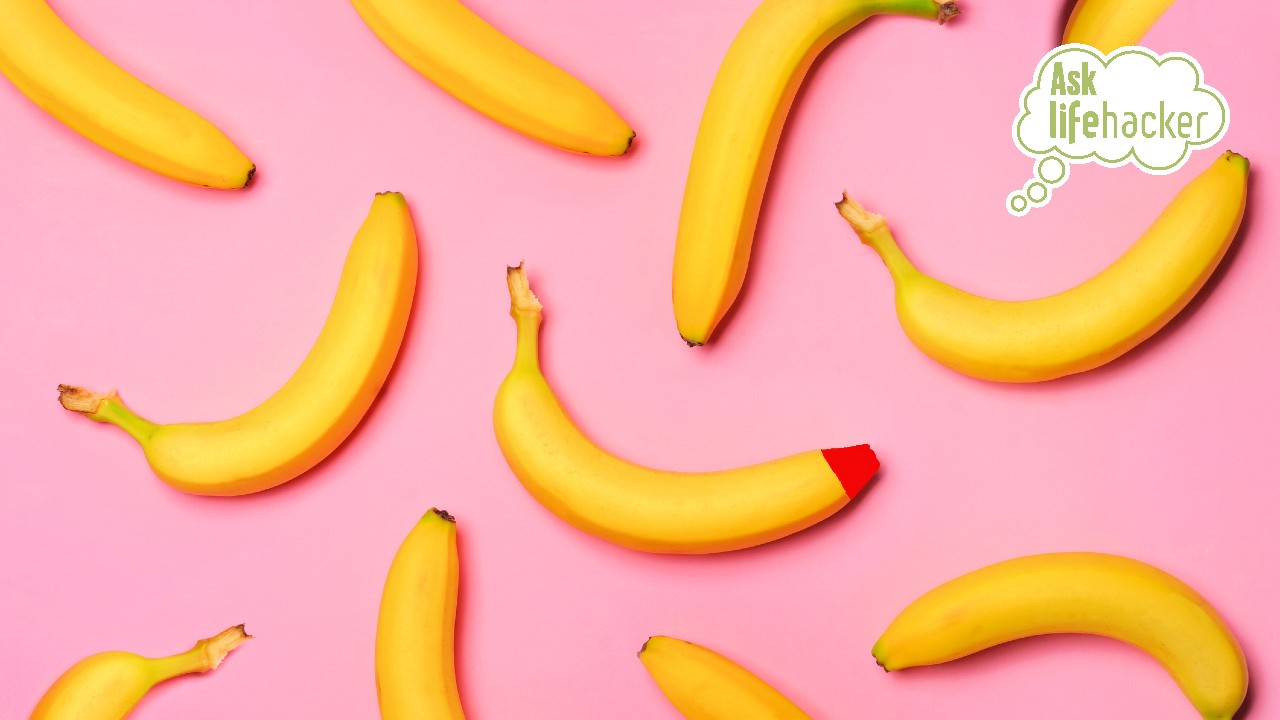 red tip on banana