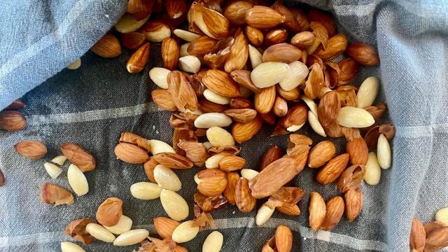 The Fastest Way to Skin an Almond