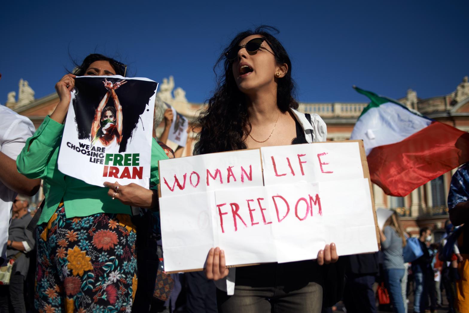 iran protests womens rights
