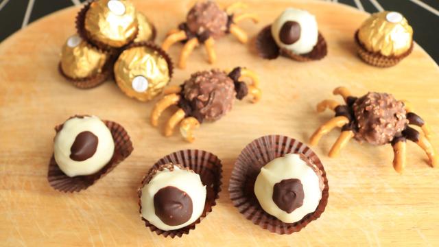 Turn Ferrero Rocher Chocolates Into Spooky Halloween Candy