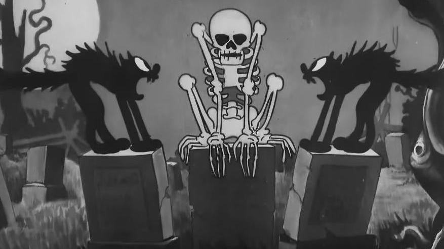 Screenshot: Disney’s “The Skeleton Dance,” 1929 (public domain), Fair Use