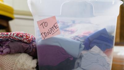 You Can Donate Clothes Without Leaving Your Doorstep This Week
