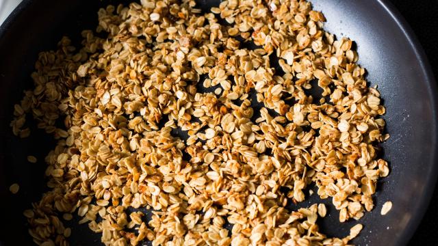 Make Sad, Dusty Granola Better With Butter