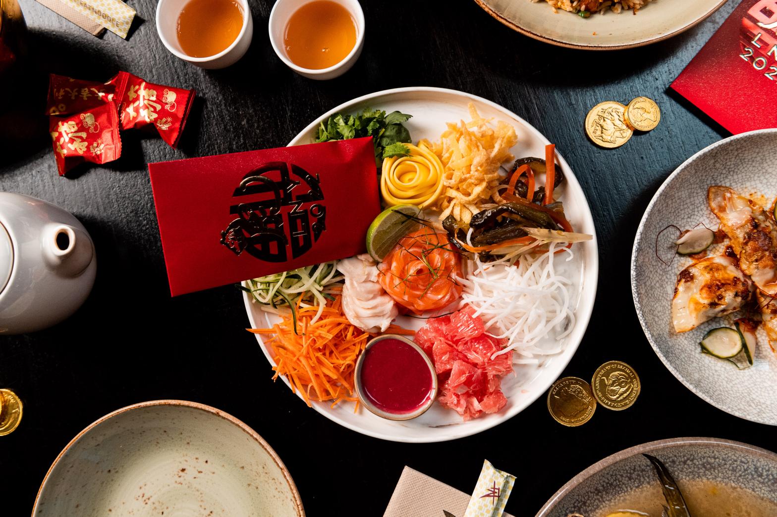 The Star x Lunar New Year 2023 - Fat Noodle's Lucky Salmon Lo Hei photo- Ken Butti 2