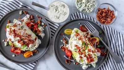 Blend Blue Cheese and Ranch Dressing for a Better Wing or Wedge Experience