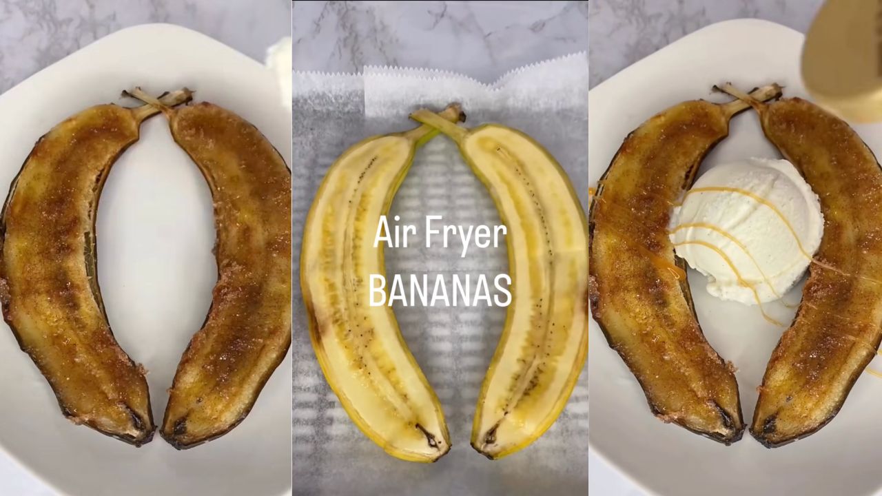 air-fried bananas recipe