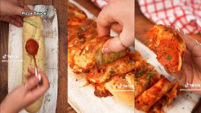 Pizza and Garlic Bread Belong Together and This Recipe Proves It